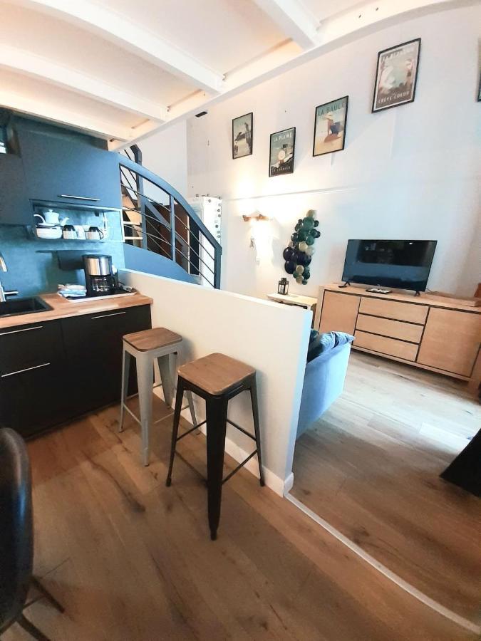 Charmant Studio En Duplex Esprit Loft Avec Balcon Vue Mer, Et Piscine Exterieure لو كروازيك المظهر الخارجي الصورة