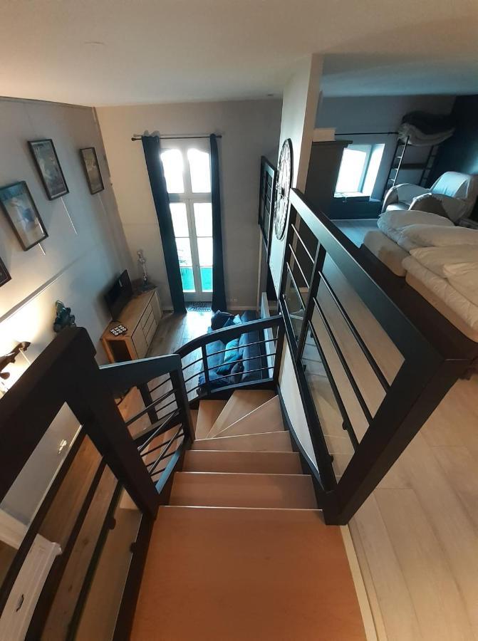 Charmant Studio En Duplex Esprit Loft Avec Balcon Vue Mer, Et Piscine Exterieure لو كروازيك المظهر الخارجي الصورة